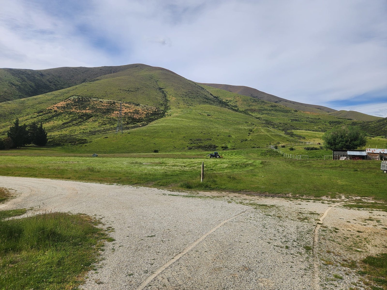 Station grounds — working farm